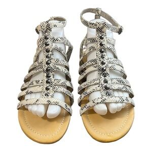 Michael Antonio Reptile Print Gladiator Stye Sandals Size 8